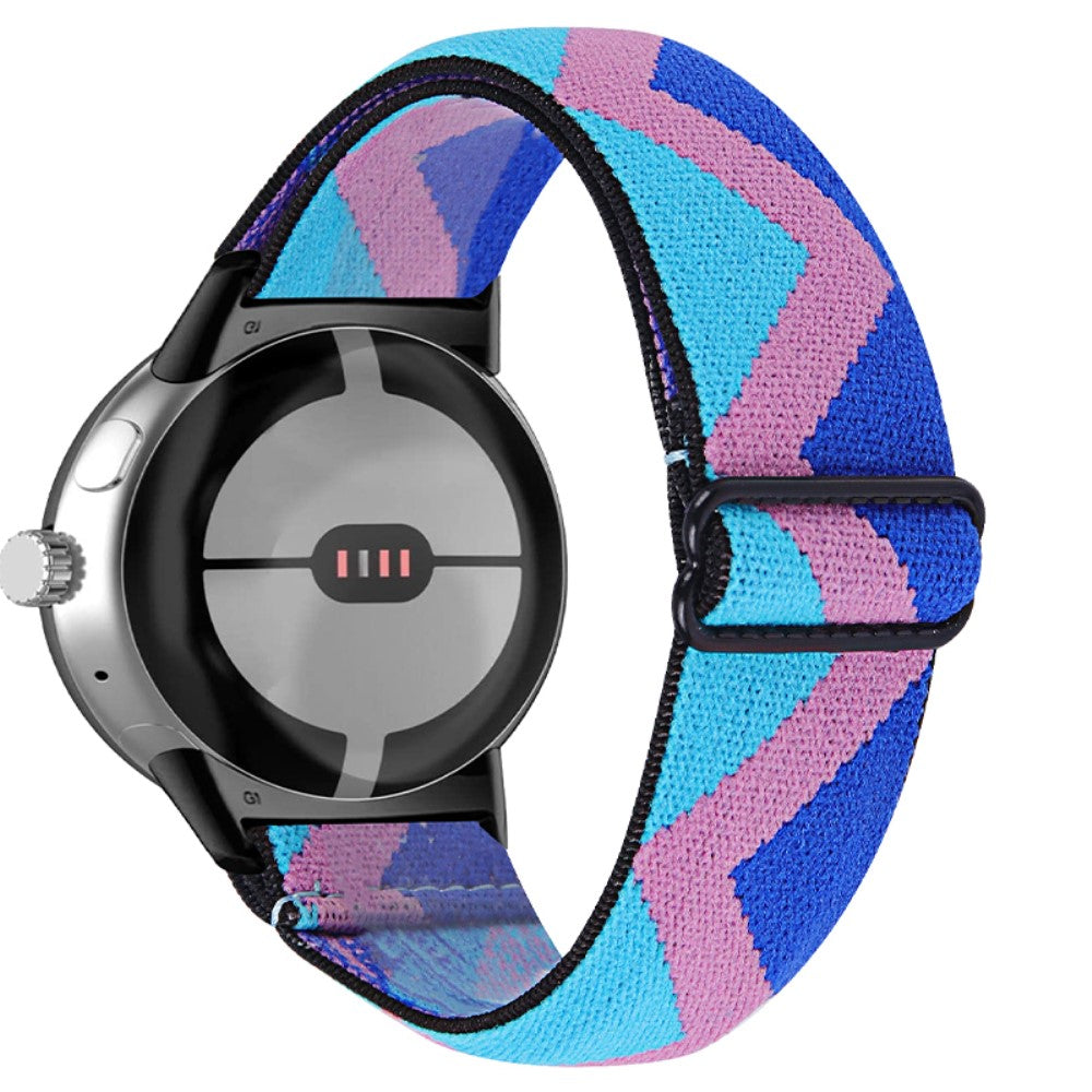 Super elegant Google Pixel Watch Nylon Rem - Flerfarvet#serie_1