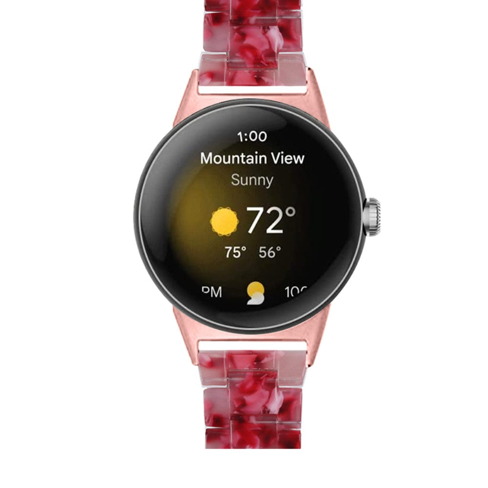 Meget nydelig Google Pixel Watch Plastik Rem - Pink#serie_23