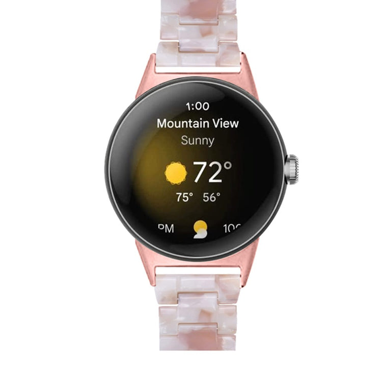 Super pænt Google Pixel Watch Plastik Rem - Pink#serie_12