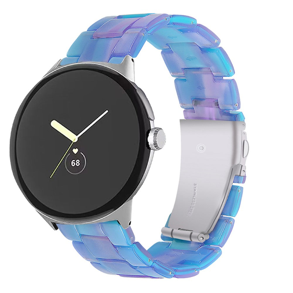 Super pænt Google Pixel Watch Plastik Rem - Blå#serie_25