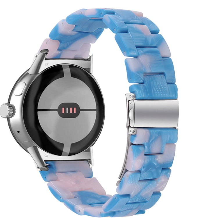 Super pænt Google Pixel Watch Plastik Rem - Blå#serie_4