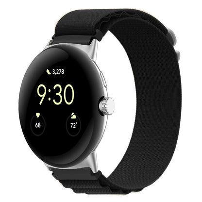 Vildt kønt Google Pixel Watch Nylon Rem - Sort#serie_2
