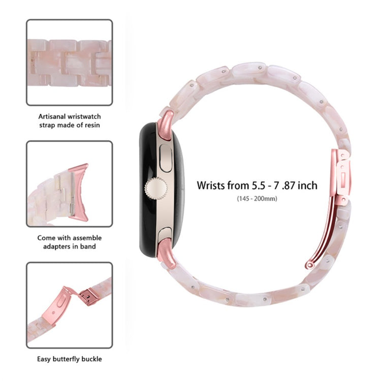 Vildt rart Google Pixel Watch Plastik Rem - Pink#serie_4