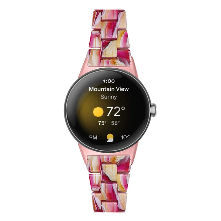 Vildt rart Google Pixel Watch Plastik Rem - Rød#serie_8