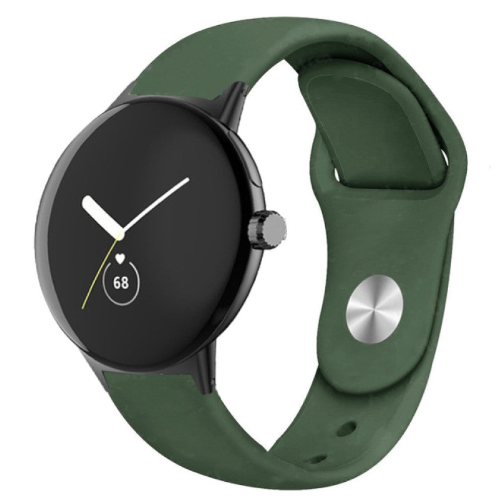 Helt vildt fint Google Pixel Watch Silikone Rem - Grøn#serie_11