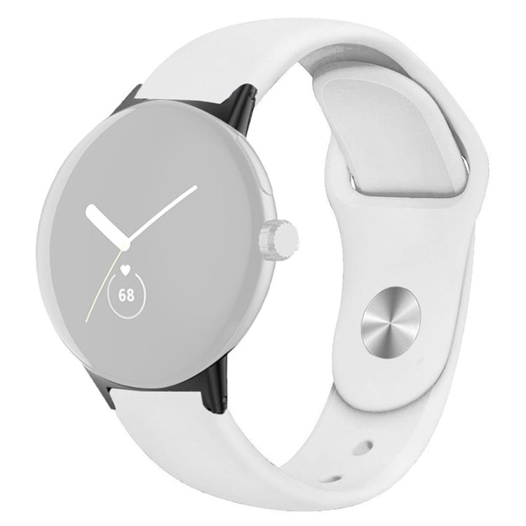Helt vildt fint Google Pixel Watch Silikone Rem - Hvid#serie_2