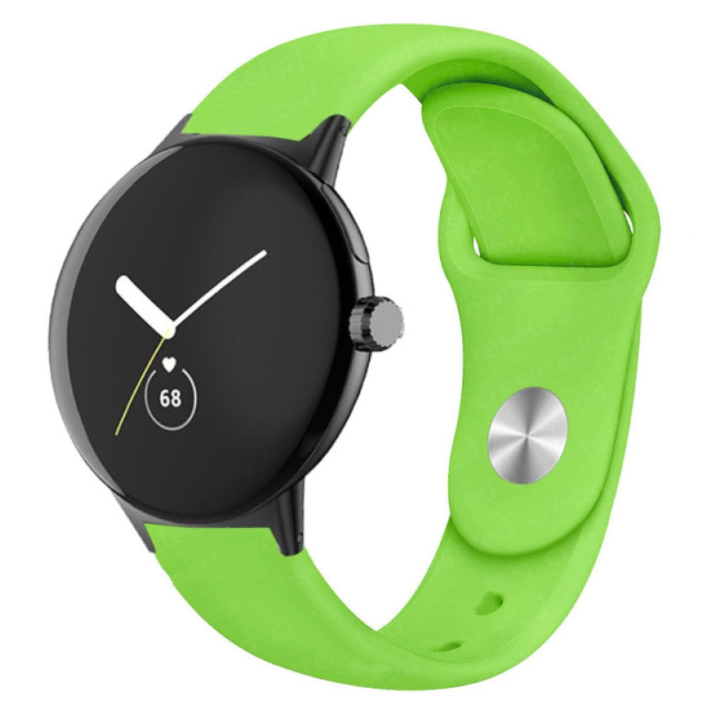 Helt vildt fint Google Pixel Watch Silikone Rem - Grøn#serie_6