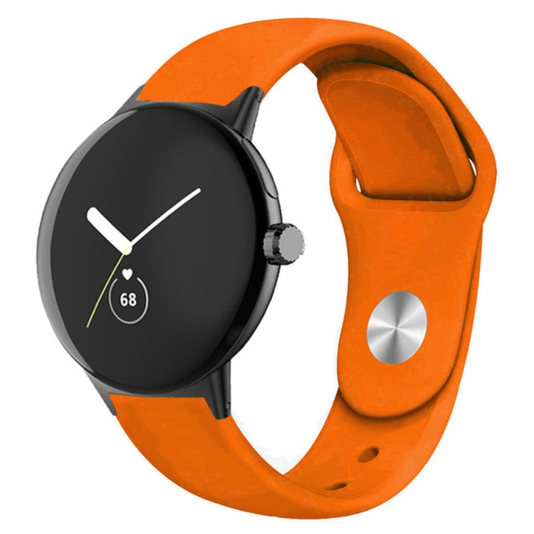 Helt vildt fint Google Pixel Watch Silikone Rem - Orange#serie_8