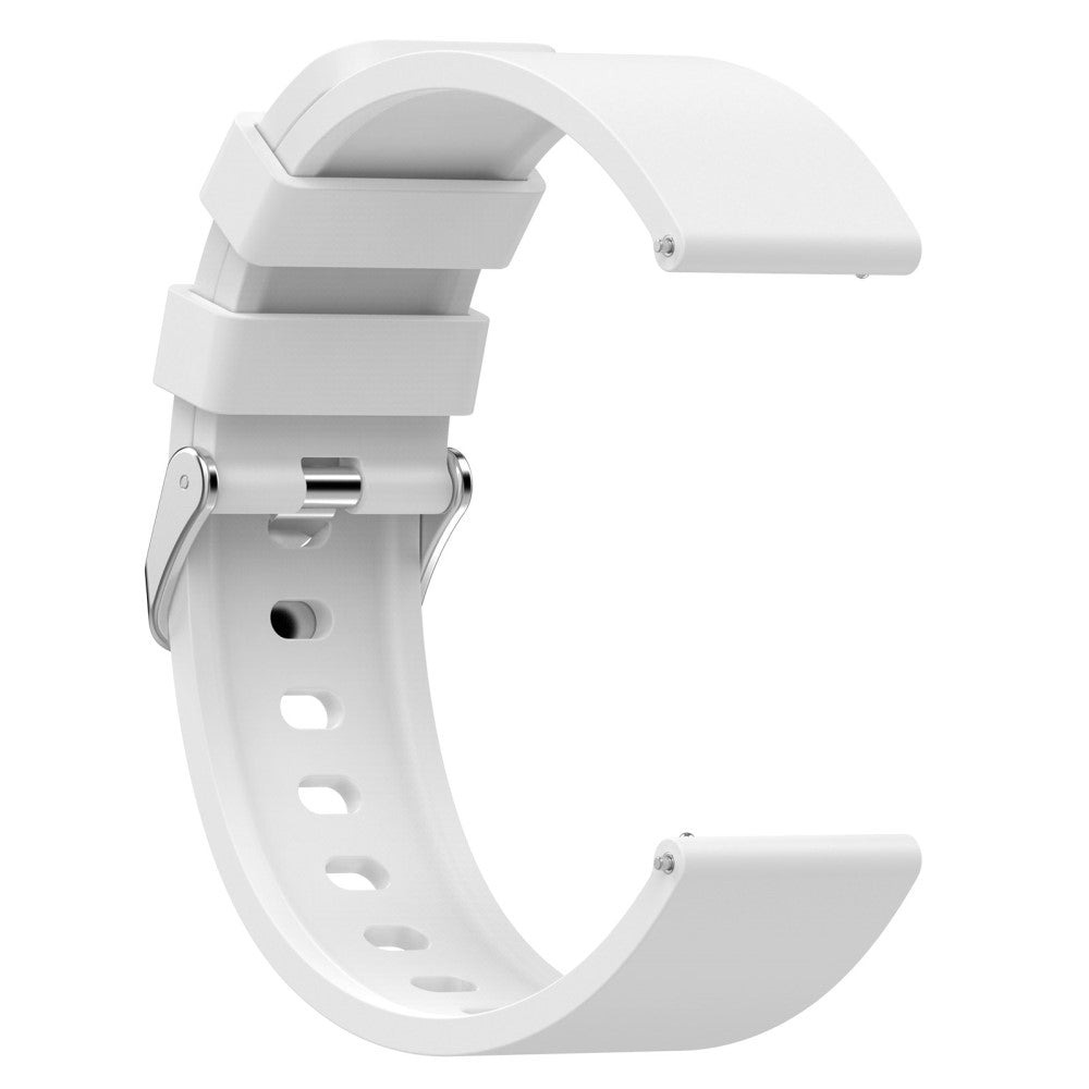 Meget Flot Silikone Rem passer til OnePlus Nord Watch - Hvid#serie_2