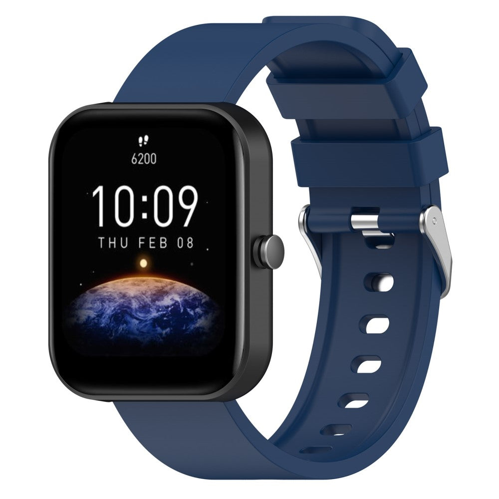 Meget Flot Silikone Rem passer til OnePlus Nord Watch - Blå#serie_3