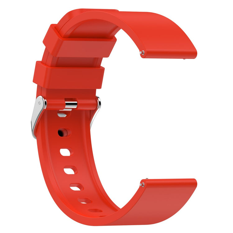 Meget Flot Silikone Rem passer til OnePlus Nord Watch - Rød#serie_4