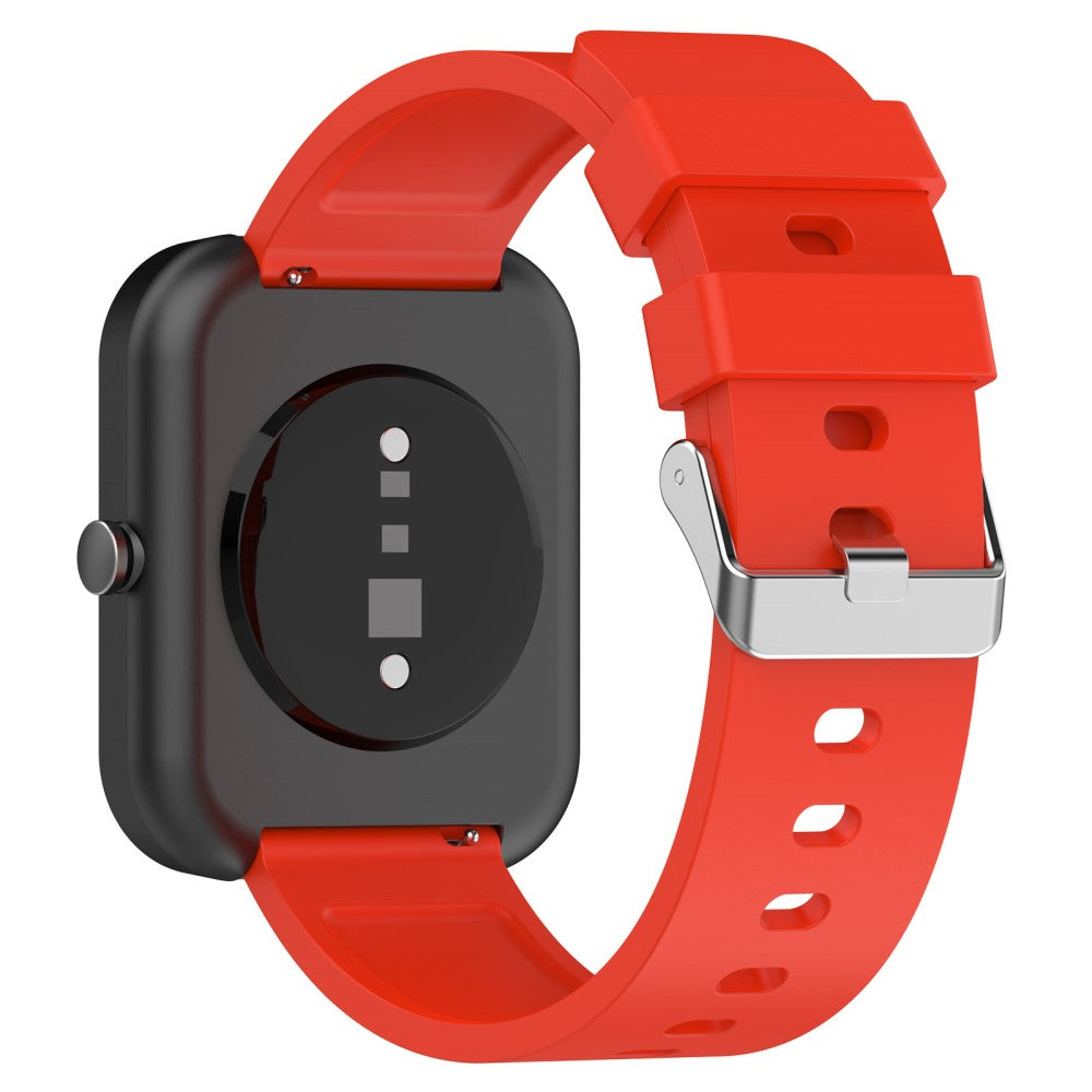 Meget Flot Silikone Rem passer til OnePlus Nord Watch - Rød#serie_4