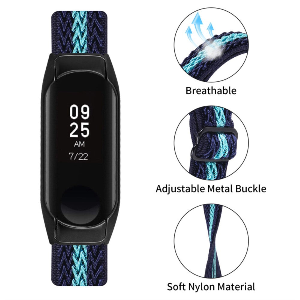 Godt Xiaomi Mi Smart Band 6 / Xiaomi Mi Band 5 Stof Urrem - Blå#serie_20