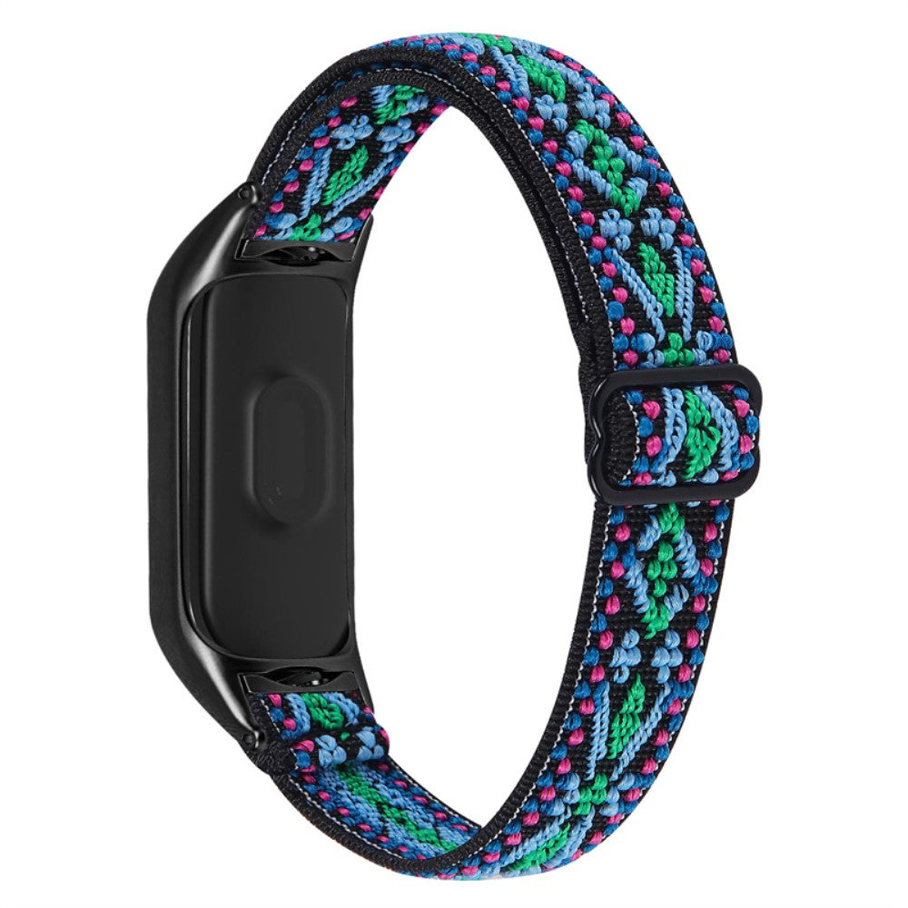 Godt Xiaomi Mi Smart Band 6 / Xiaomi Mi Band 5 Nylon Rem - Blå#serie_3