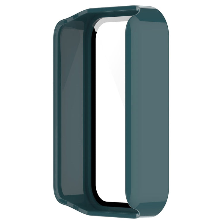 Meget Fint Xiaomi Redmi Smart Band Pro Cover med Skærmbeskytter i Plastik og Hærdet Glas - Grøn#serie_3