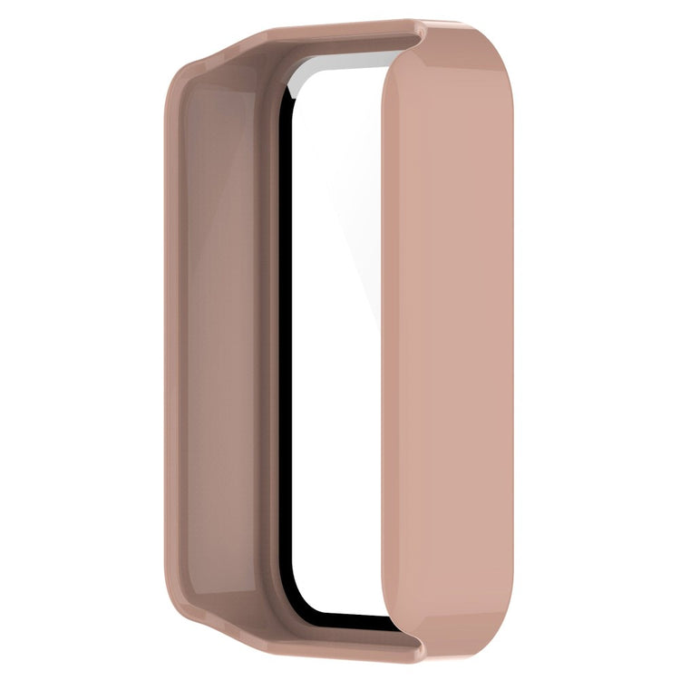 Meget Fint Xiaomi Redmi Smart Band Pro Cover med Skærmbeskytter i Plastik og Hærdet Glas - Pink#serie_6