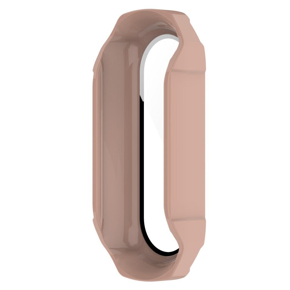 Beskyttende Xiaomi Mi Band 7 Cover med Skærmbeskytter i Plastik og Hærdet Glas - Pink#serie_6