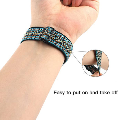 Sejt Nylon Rem passer til Xiaomi Redmi Band 2 - Sort#serie_5