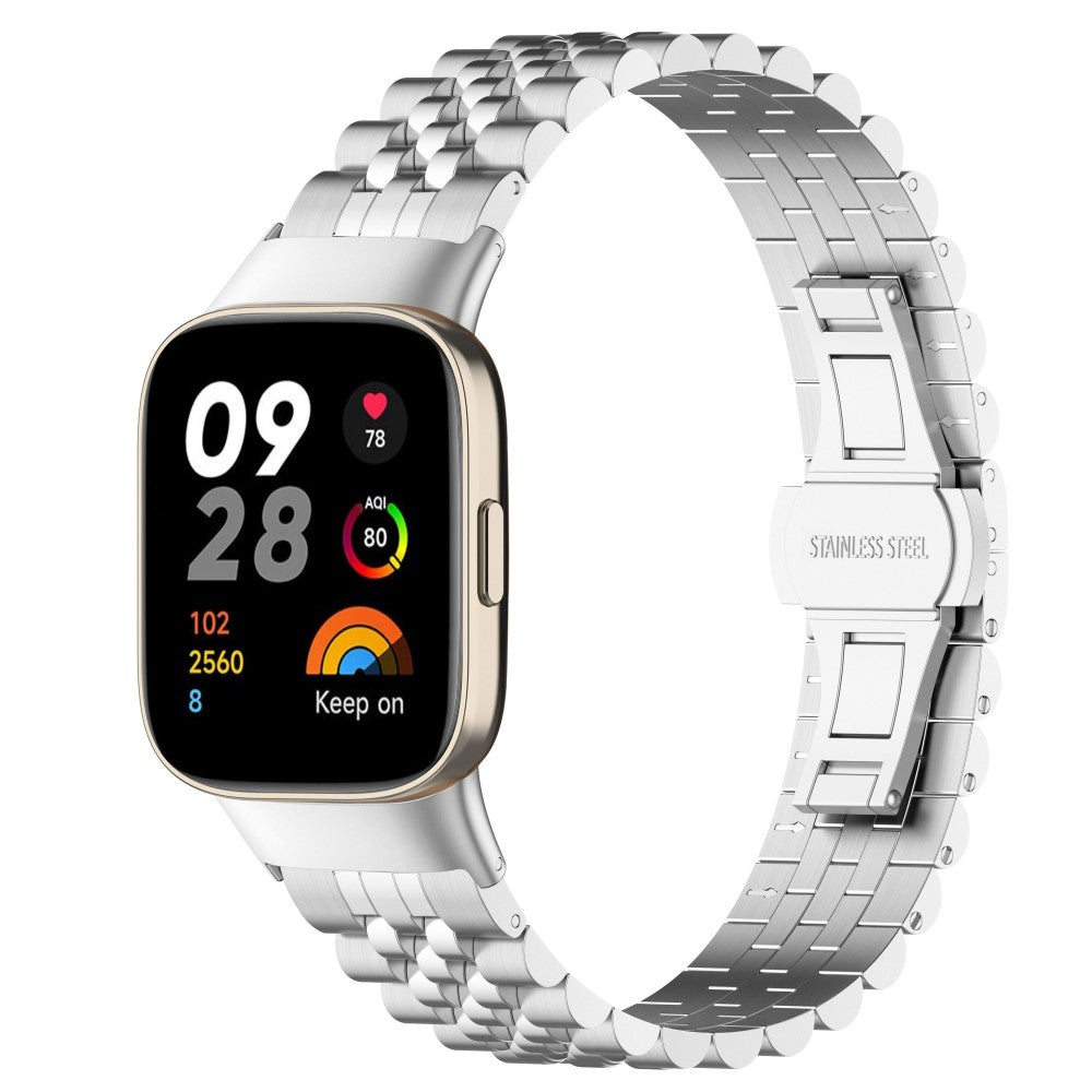 Metal Universal Rem passer til Xiaomi Redmi Watch 3 / Xiaomi Mi Watch Lite 3 - Sølv#serie_011