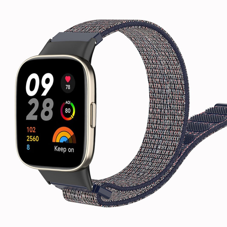 Nylon Universal Rem passer til Xiaomi Redmi Watch 3 / Xiaomi Mi Watch Lite 3 - Blå#serie_8