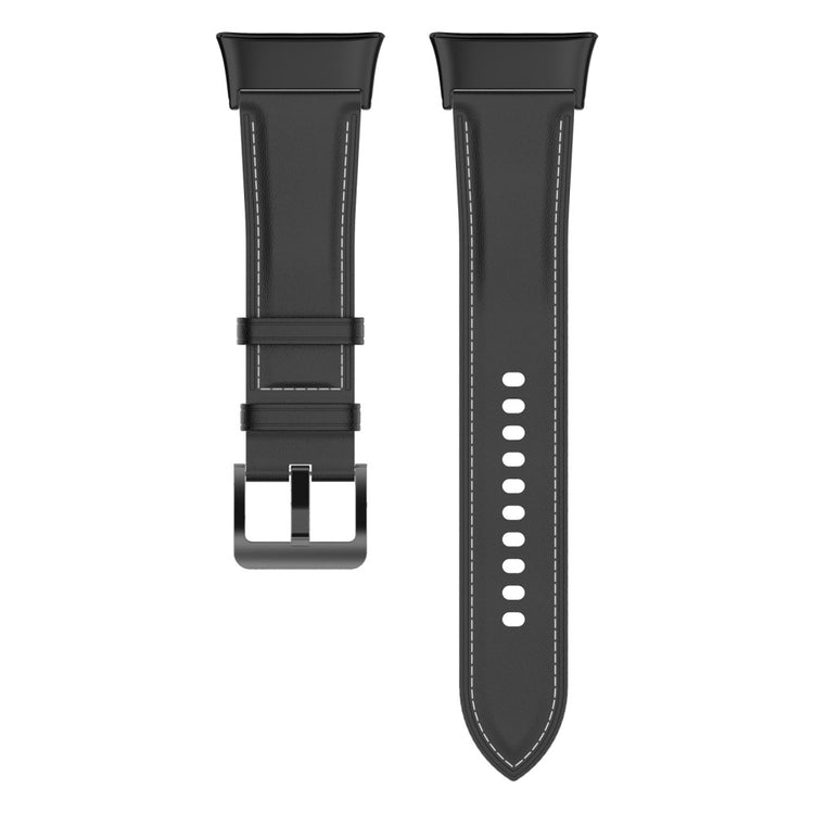 Ægte Læder Universal Rem passer til Xiaomi Redmi Watch 3 / Xiaomi Mi Watch Lite 3 - Sort#serie_1