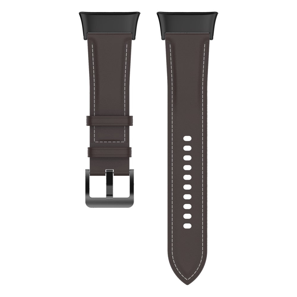 Ægte Læder Universal Rem passer til Xiaomi Redmi Watch 3 / Xiaomi Mi Watch Lite 3 - Brun#serie_4