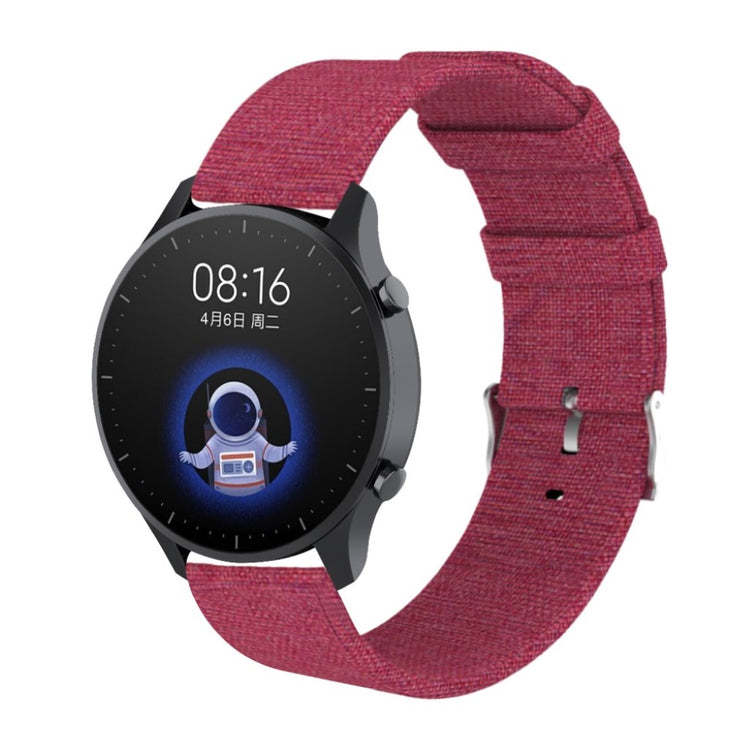 Super hårdfør Xiaomi Watch Color Nylon Rem - Rød#serie_3