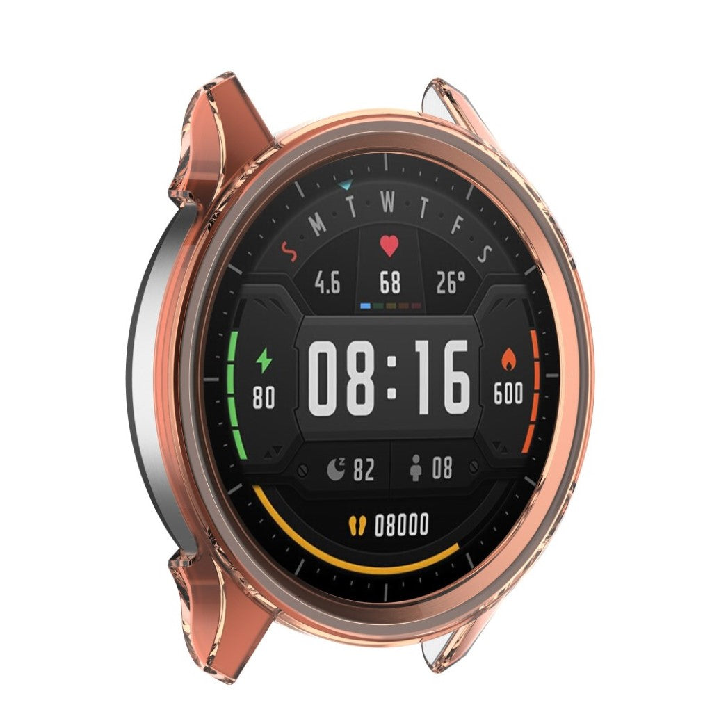 Xiaomi Watch Color Gennemsigtig Silikone Bumper  - Orange#serie_2