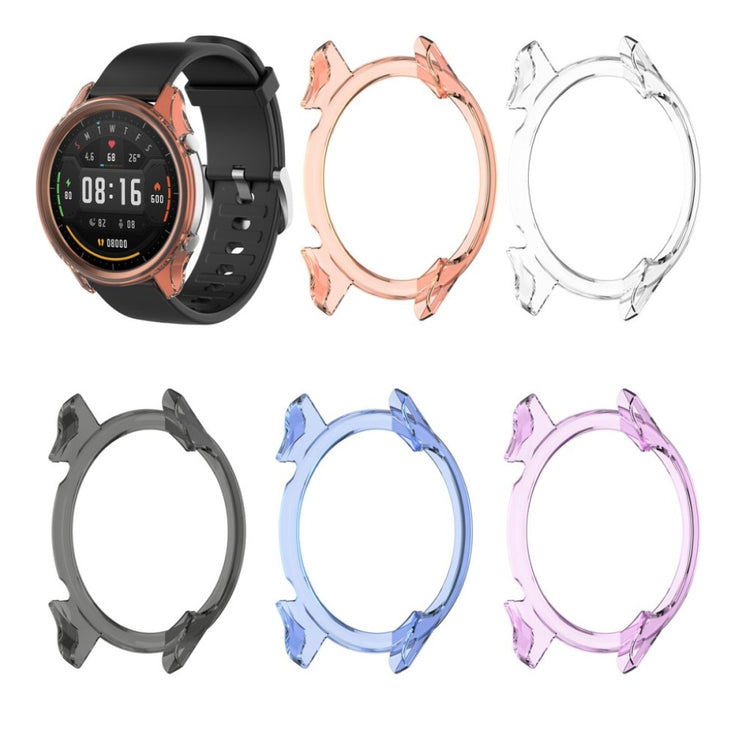 Xiaomi Watch Color Gennemsigtig Silikone Bumper  - Lilla#serie_5