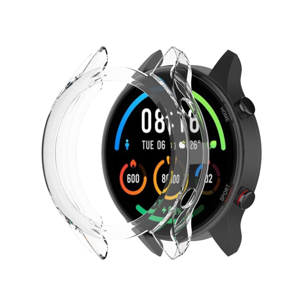 Xiaomi Mi Watch Color Sports Gennemsigtig Silikone Bumper  - Hvid#serie_1