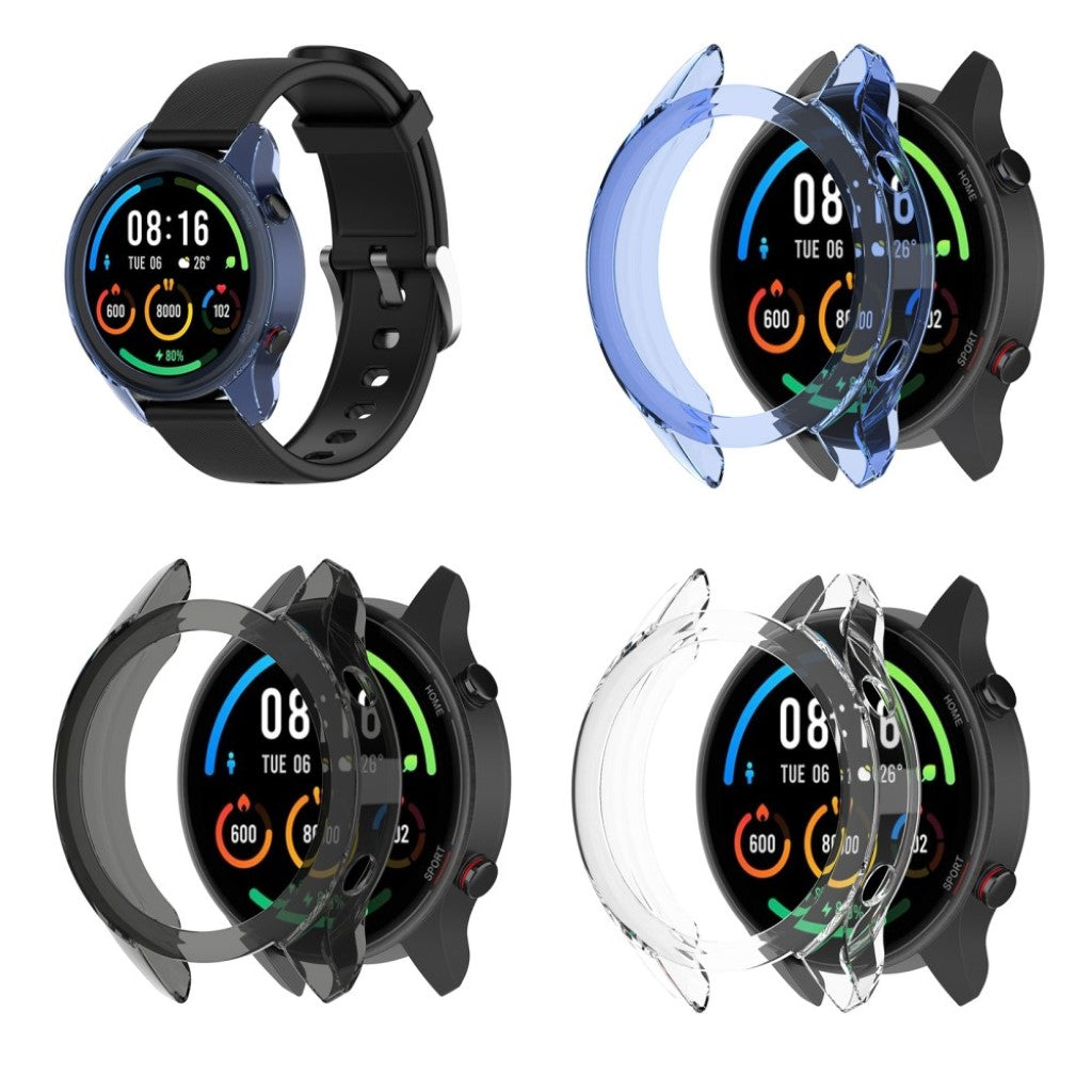 Xiaomi Mi Watch Color Sports Gennemsigtig Silikone Bumper  - Hvid#serie_1