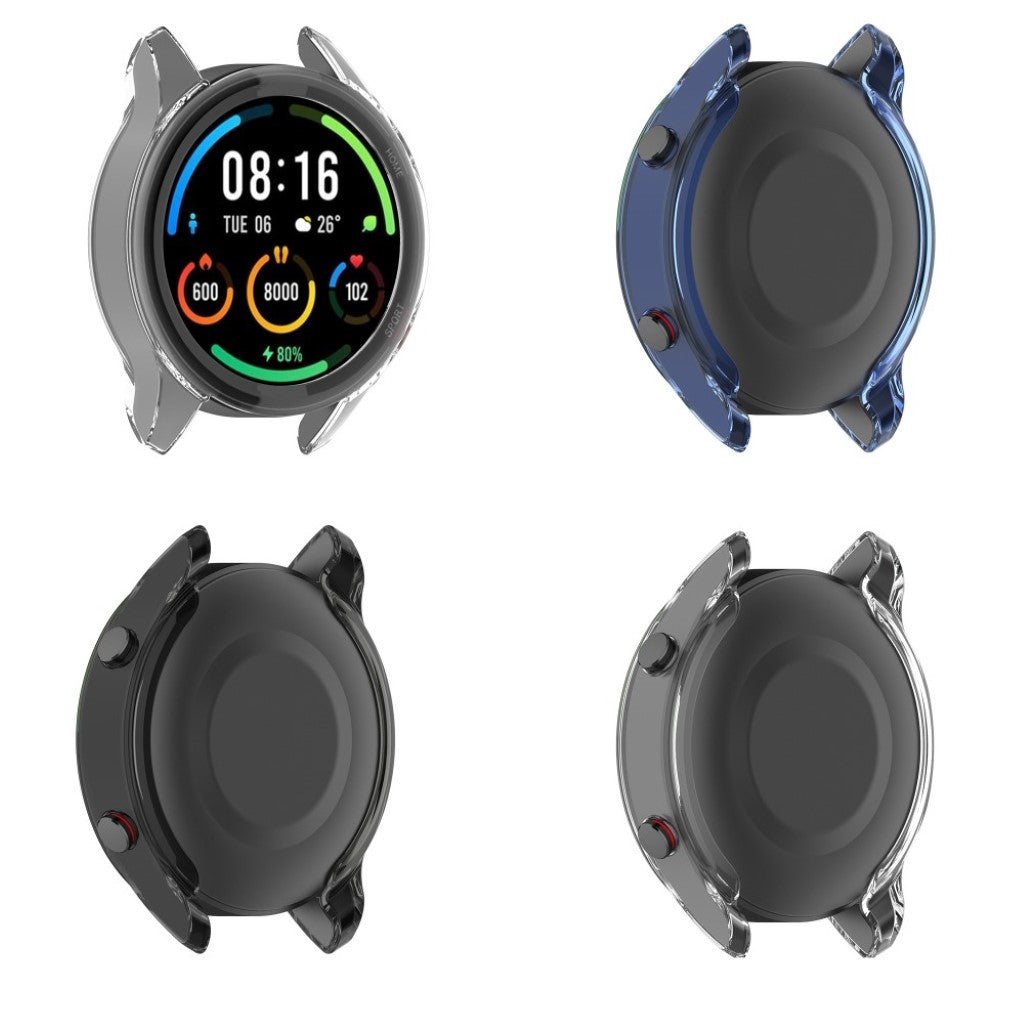 Xiaomi Mi Watch Color Sports Gennemsigtig Silikone Bumper  - Hvid#serie_1