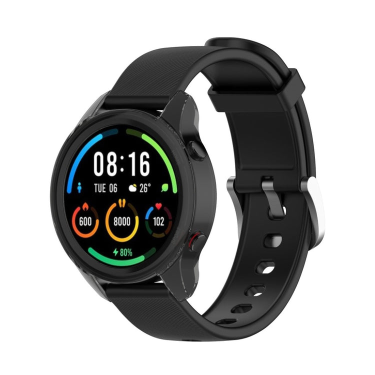 Xiaomi Mi Watch Color Sports Gennemsigtig Silikone Bumper  - Sort#serie_2