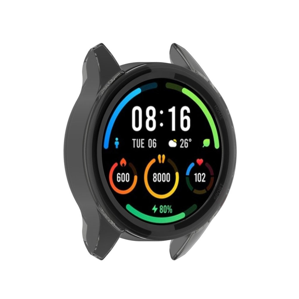 Xiaomi Mi Watch Color Sports Gennemsigtig Silikone Bumper  - Sort#serie_2