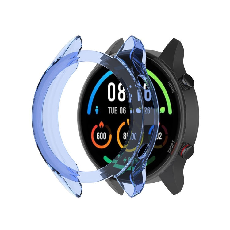 Xiaomi Mi Watch Color Sports Gennemsigtig Silikone Bumper  - Blå#serie_3