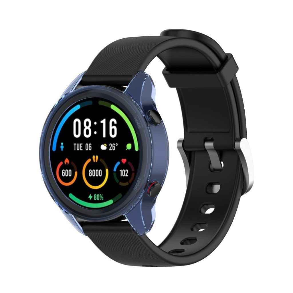 Xiaomi Mi Watch Color Sports Gennemsigtig Silikone Bumper  - Blå#serie_3