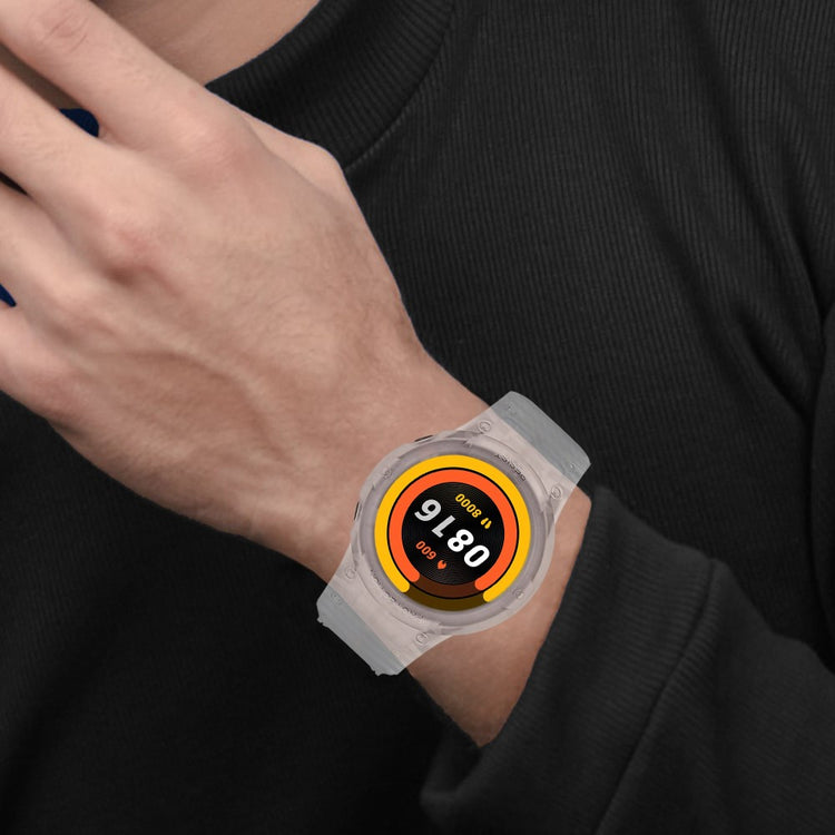 Vildt kønt Xiaomi Mi Watch Color Sports Silikone Urrem - Gennemsigtig#serie_4