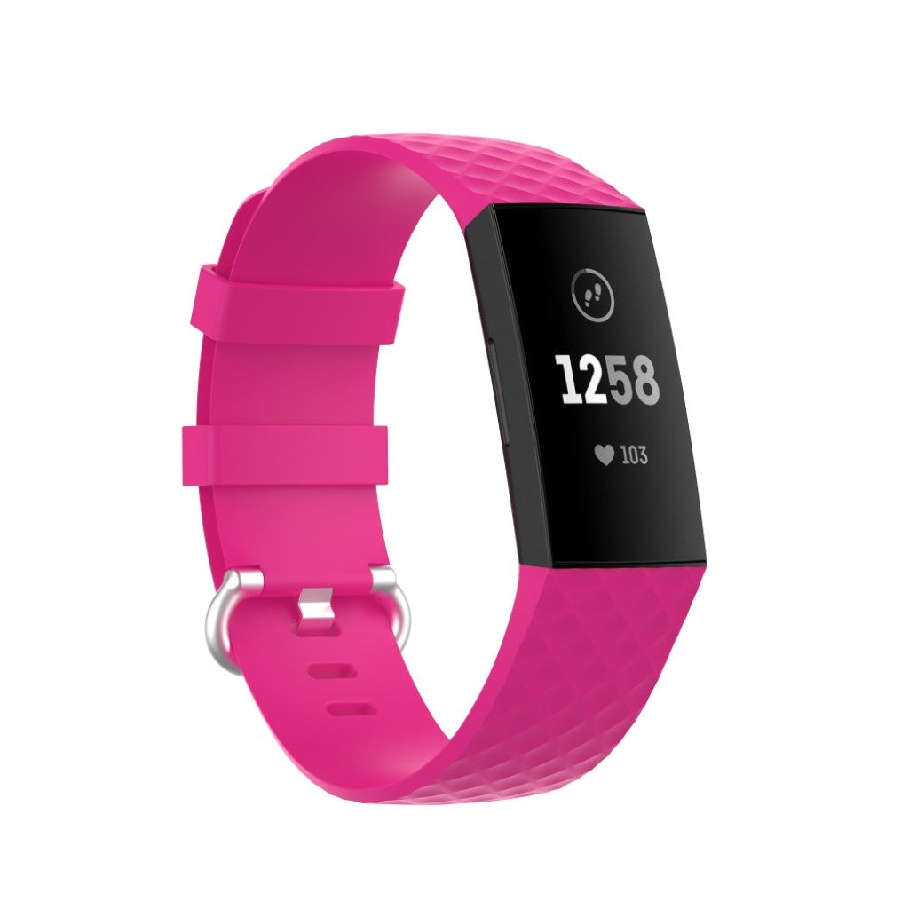 Alle tiders Fitbit Charge 3 / Fitbit Charge 4 Silikone Rem - Pink#serie_9