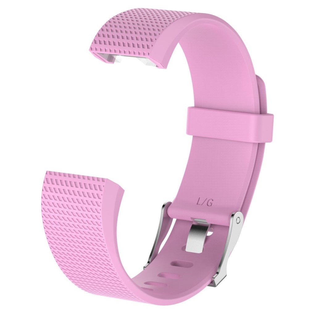 Meget elegant Fitbit Charge 2 Silikone Rem - Størrelse: S - Pink#serie_17