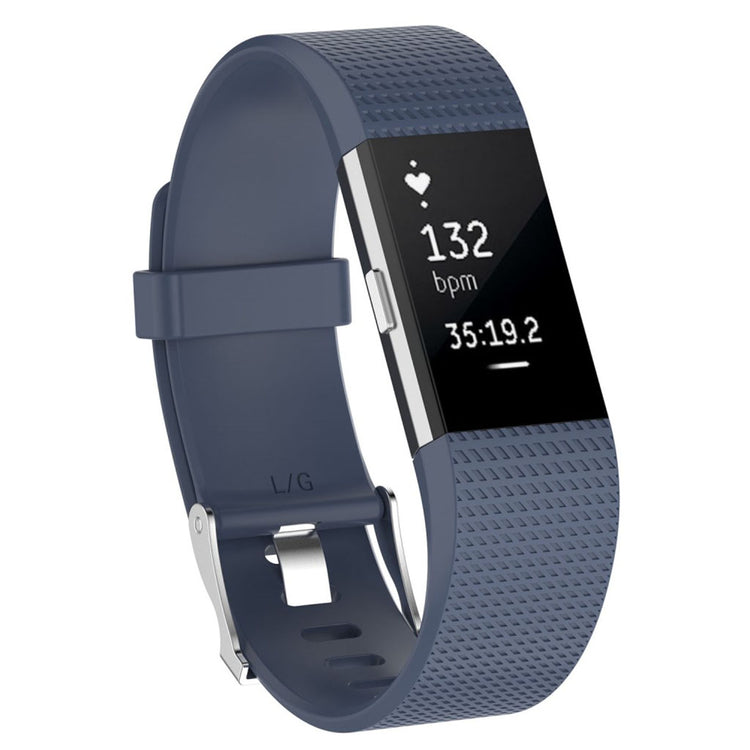 Blå Fitbit Charge 2 Silikone Urrem#serie_3