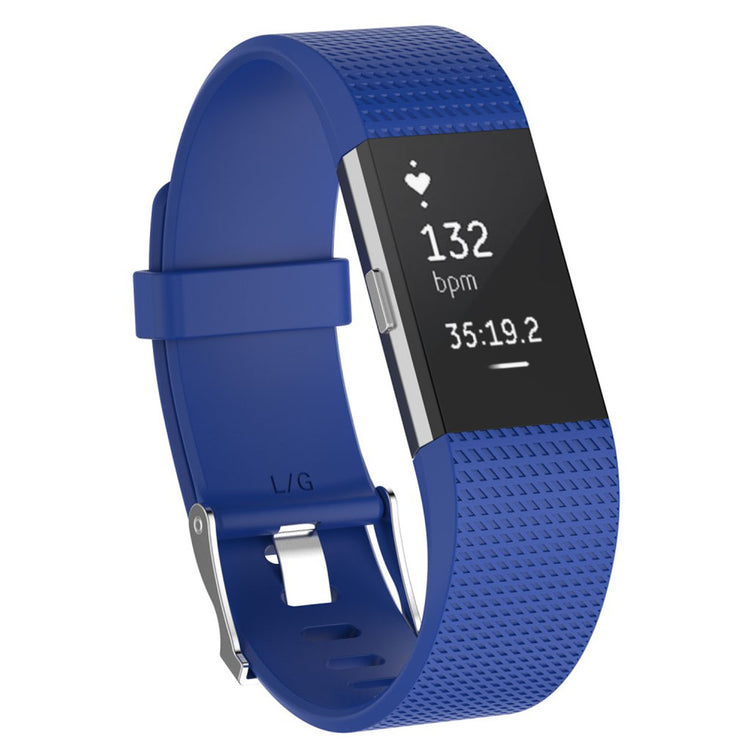 Blå Fitbit Charge 2 Silikone Urrem#serie_4