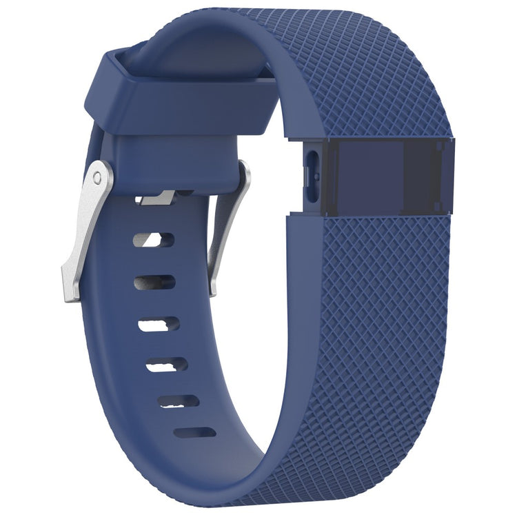 Super flot Fitbit Charge HR Silikone Rem - Størrelse: L - Blå#serie_5