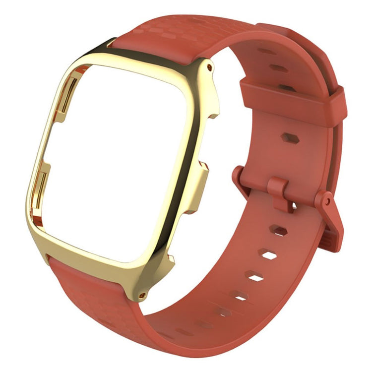 Vildt hårdfør Fitbit Versa Silikone Rem - Orange#serie_4