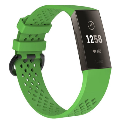 Flot Fitbit Charge 3 Silikone Rem - Grøn#serie_6