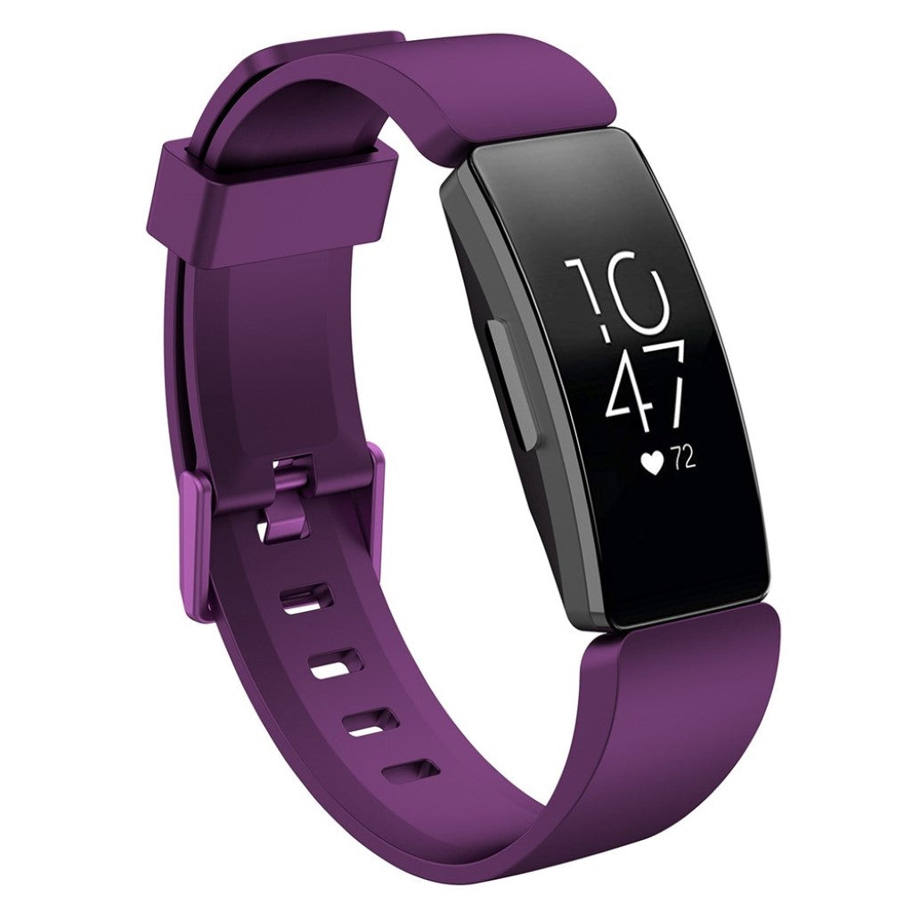 Komfortabel Fitbit Inspire Silikone Rem - Lilla#serie_11