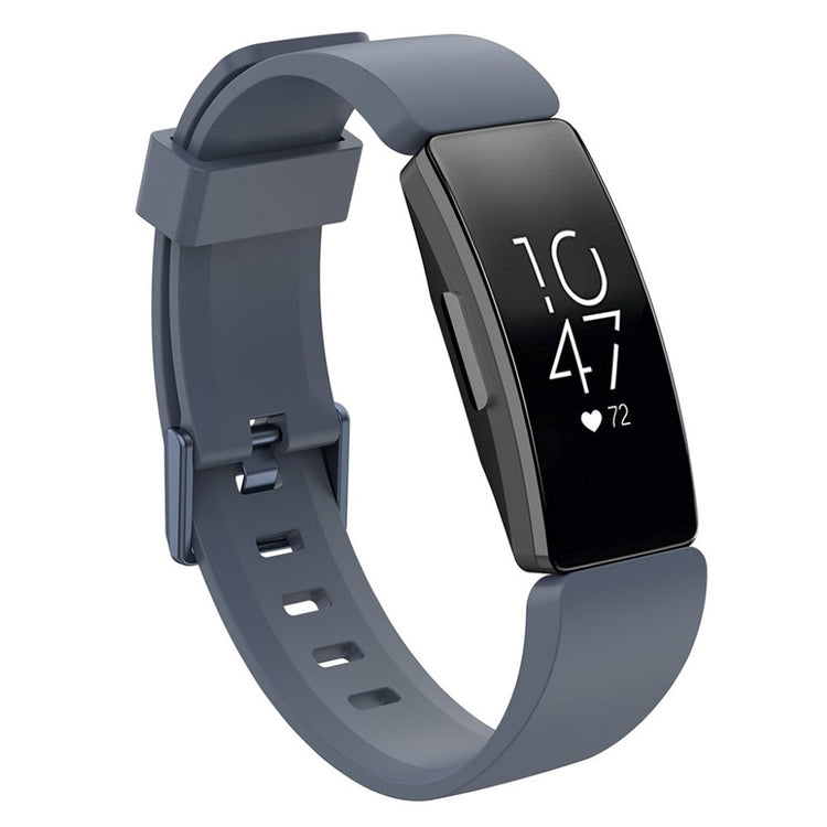 Komfortabel Fitbit Inspire Silikone Rem - Sølv#serie_9