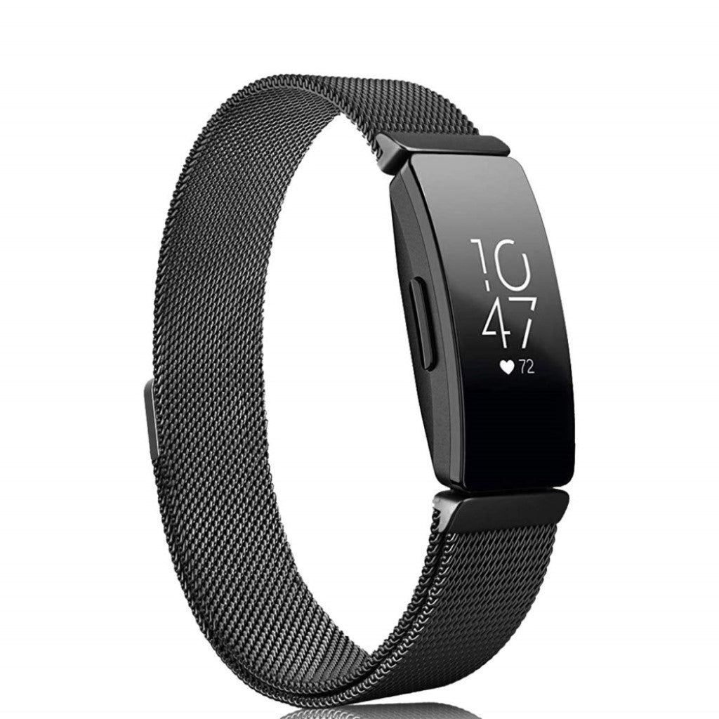 Super skøn Fitbit Inspire Metal Rem - Sort#serie_1