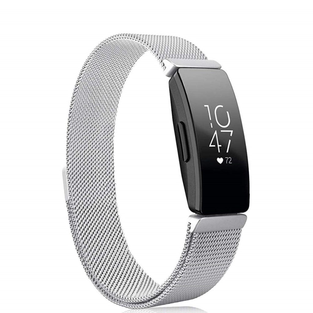 Super skøn Fitbit Inspire Metal Rem - Sølv#serie_2