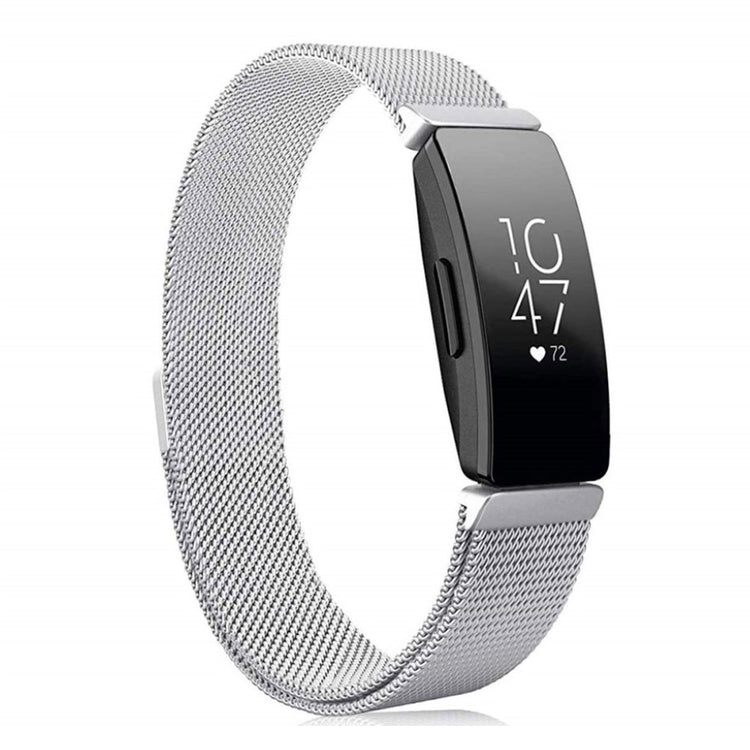 Super skøn Fitbit Inspire Metal Rem - Sølv#serie_2