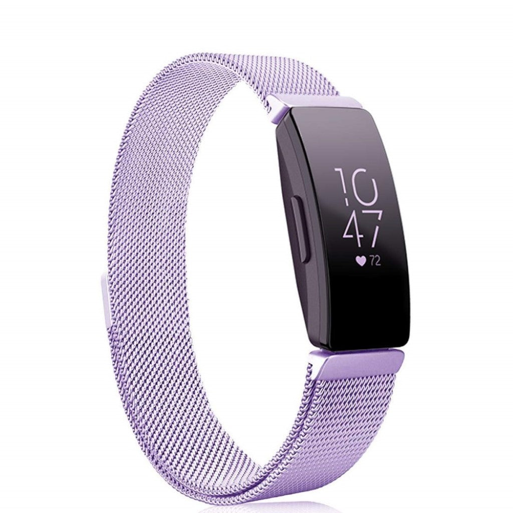 Super skøn Fitbit Inspire Metal Rem - Lilla#serie_4